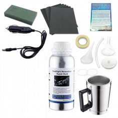 Kit restaurare faruri cu polimer lichid - include 800ml substanta( 12v) foto