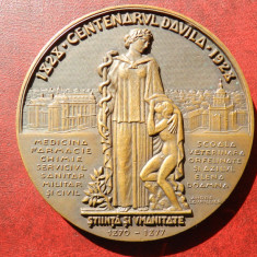 Medalie General Dr. Carol Davila 1928 bronz