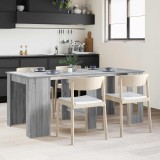 vidaXL Masă de dining 180 x 85 x 75 cm Lemn prelucrat Sonoma gri 3424943