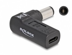 Adaptor de alimentare laptop USB type C la HP 7.4 x 5.0 mm M-T 19.5V/3A, Delock 60005
