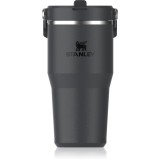 Stanley IceFlow&trade; Flip Straw Tumbler sticlă inoxidabilă pentru apă Black 2.0 600 ml