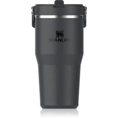 Stanley IceFlow&trade; Flip Straw Tumbler sticlă inoxidabilă pentru apă Black 2.0 600 ml