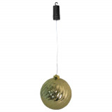 Luxform Lampă suspendată cu LED &quot; Ball Swirl&quot;, cu baterie, auriu