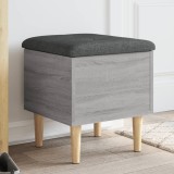 Gossi banca de depozitare, gri sonoma, 42x42x46 cm, lemn prelucrat