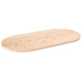 VidaXL Blat de masă, 110x55x2,5 cm, lemn masiv de pin, oval