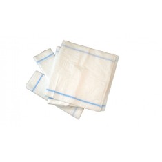 Saci de rafie 55 x 97 capacitate 50 kg 100 buc / set dunga albastra