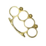 Pumnal Tip Box, Autoaparare, Model 3 Cranii, Auriu