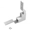 Conector Alb 270&deg; LINEA20 Aluminiu Policarbonat