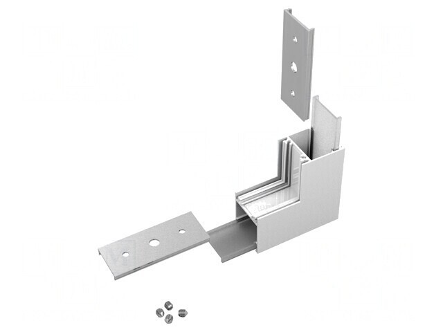 Conector Alb 270&deg; LINEA20 Aluminiu Policarbonat