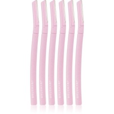 BrushArt Accessories Face &amp; Brow razors brici pentru spr&acirc;ncene 6 buc