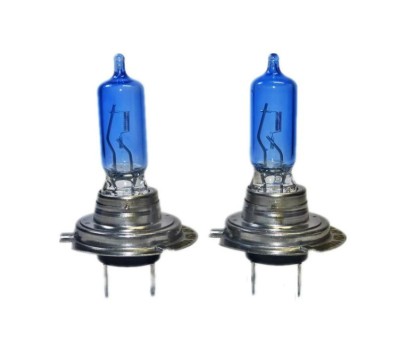 Set 2 becuri auto halogen, lumina alba tip Xenon Effect, H7, 12V, 100W, 5000K foto