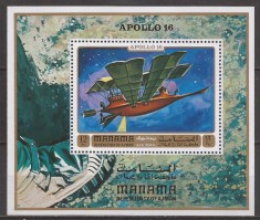 MANAMA COSMOS APOLLO 16 ( colita dantelata ) MNH foto