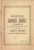 Statutul Societatii Harul A Clerului Din Eparhia Romanului Pentru Ajutor 1913