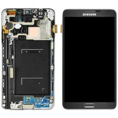 Display lcd cu touchscreen samsung n9005 galaxy note 3 negru original swap.a foto