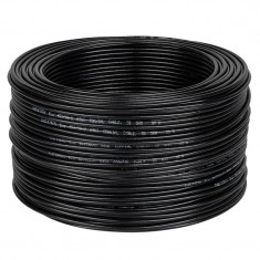 Cablu Coaxial RG174 Cupru Culoare Negru Rola 100 m 50 ohm foto