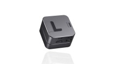 Joyroom Hub multifuncțional USB tip C - USB 3.0 / RJ45 / HDMI / USB tip C / Thunderbolt pentru MacBook Pro, gri (S-H121-Gray)
