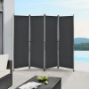 Paravan SCH negru 215 x 170 cm [pro.tec] HausGarden Leisure, [pro.tec]