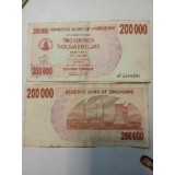 Zimbabwe 200000 dollars 2008