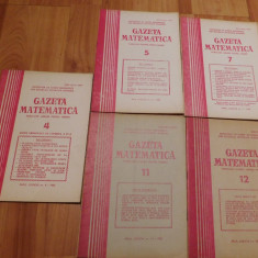 Gazeta matematica - 5 numere din anul 1982