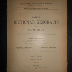 George Ioan Lahovari - Marele dictionar geografic al Romaniei. vol. 4, fasc. 2