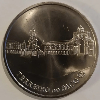 Moneda Republica Portugheza - 2 1/2 Euro 2010 - Piata Comertului Lisabona foto