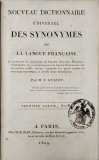 NOUVEAU DICTIONNAIRE UNIVERSEL DES SYNONIMES DE LA LANGUE FRANCAISE , par M.F. GUYIZOT , 1809