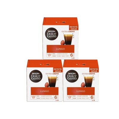 Set 3 x Capsule Nescaf&amp;eacute; Dolce Gusto Lungo, 48 capsule, 312g foto