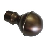 Cap galerie Europa Geo 31162, metal, finisaj bronz, 19 mm