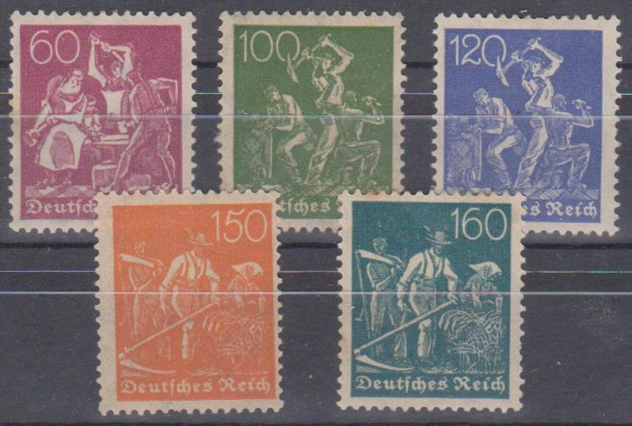 Germania - Deutsches Reich - 1921, MH, urme de sarniera (G1)