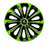 Cumpara ieftin Set 4 capace roti Extra strong green R15 pentru gama auto Peugeot