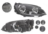 Far Volkswagen Golf 7 (5k), 10.2012-03.2017, fata, Dreapta, cu daytime running light; H15+H7+PWY24W; electric; cu motor, DEPO