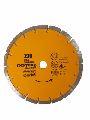 DISC DIAMANTAT 230x2.6x10x22.23 Segmentat Rotor Innovative ReliableTools foto