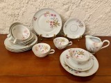SET DE CAFEA DIN PORTELAN CREM- 19 DE PIESE- MARCAJ MITTERTEICH BAVARIA 1931- 1945