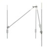 Set colț AKO pentru gard T-post, cu elemente fixare, suruburi M10, piulite, capace plastic