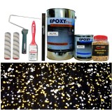 Cumpara ieftin Kit Complet Vopsea Epoxidica Neagra RAL 9005-Chipsuri Crazy Yellow, ABW Royal