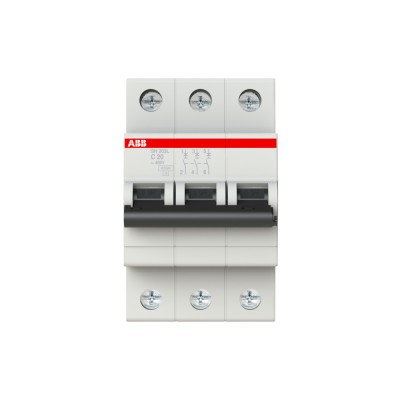 Siguranta automata 20A 3P C 4,5ka ABB SH203L 2CDS243001R0204 foto