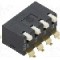 Intrerupator DIP, 2 pozitii, montare SMT, 4 sectiuni, OMRON OCB - A6SR4104