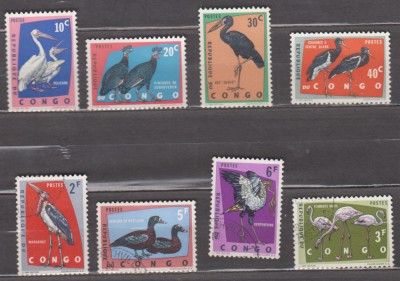 A12 S5 2 - Timbre foarte vechi - Congo - pasari gigant foto