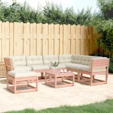 Gossi set mobilier de gradina cu perne, 7 piese, lemn masiv douglas