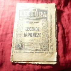 Lefcadio Hearn -Legende Japoneze , colectia Lectura nr 219 , trad. E.Farago, 31p