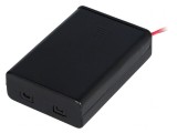 Suport Baterii AAA R3 cu 3 Cabluri Negre 150mm