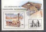 Nicaragua 1985 Railways perf. sheet Mi.B165 used TA.085, Stampilat