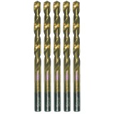 Makita P-61307-5 - Set burghie metal HSS-TIN 9.5 mm tija cilindrica 5 bucati