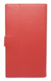 Husa tip carte cu stand universala reglabila (Modern) rosie pentru telefoane cu diagonala de 5,2 - 5,8 inch