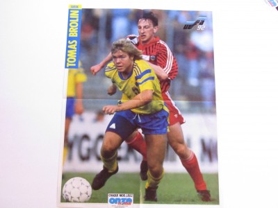 Poster fotbal - jucatorul TOMAS BROLIN (Suedia) foto