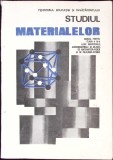 Studiul Materialelor, Manual Clasa a IX-a - Popescu Niculae, Didactica si Pedagogica, 1988, Coperta Cartonata