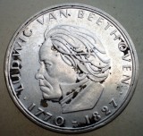 E.053 GERMANIA RFG BEETHOVEN 5 DEUTSCHE MARK MARCI 1970 F ARGINT