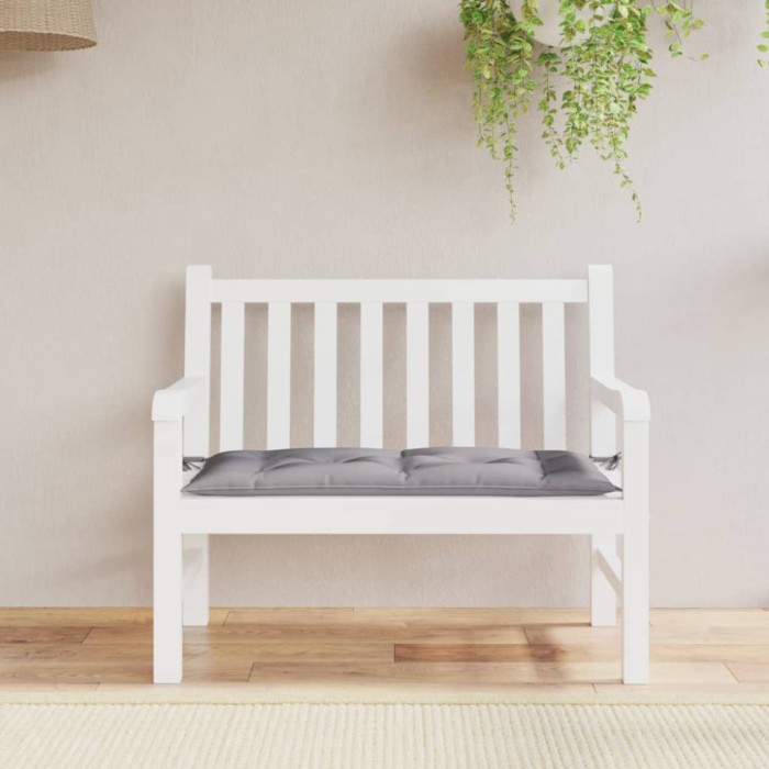 vidaXL Pernă pentru bancă de grădină gri, 110x50x7 cm, material oxford 361812