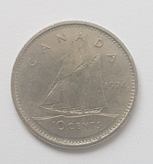 Canada 10 centi cents 1974 foto