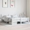 vidaXL Cadru de pat, alb, 120x200 cm, lemn masiv de pin 322070